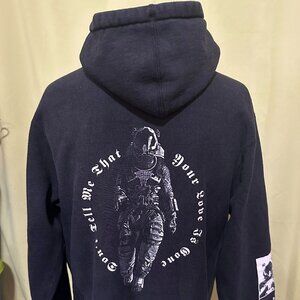 Slander Your Love is Gone Men's Black Hoodie Sweater Size Medium